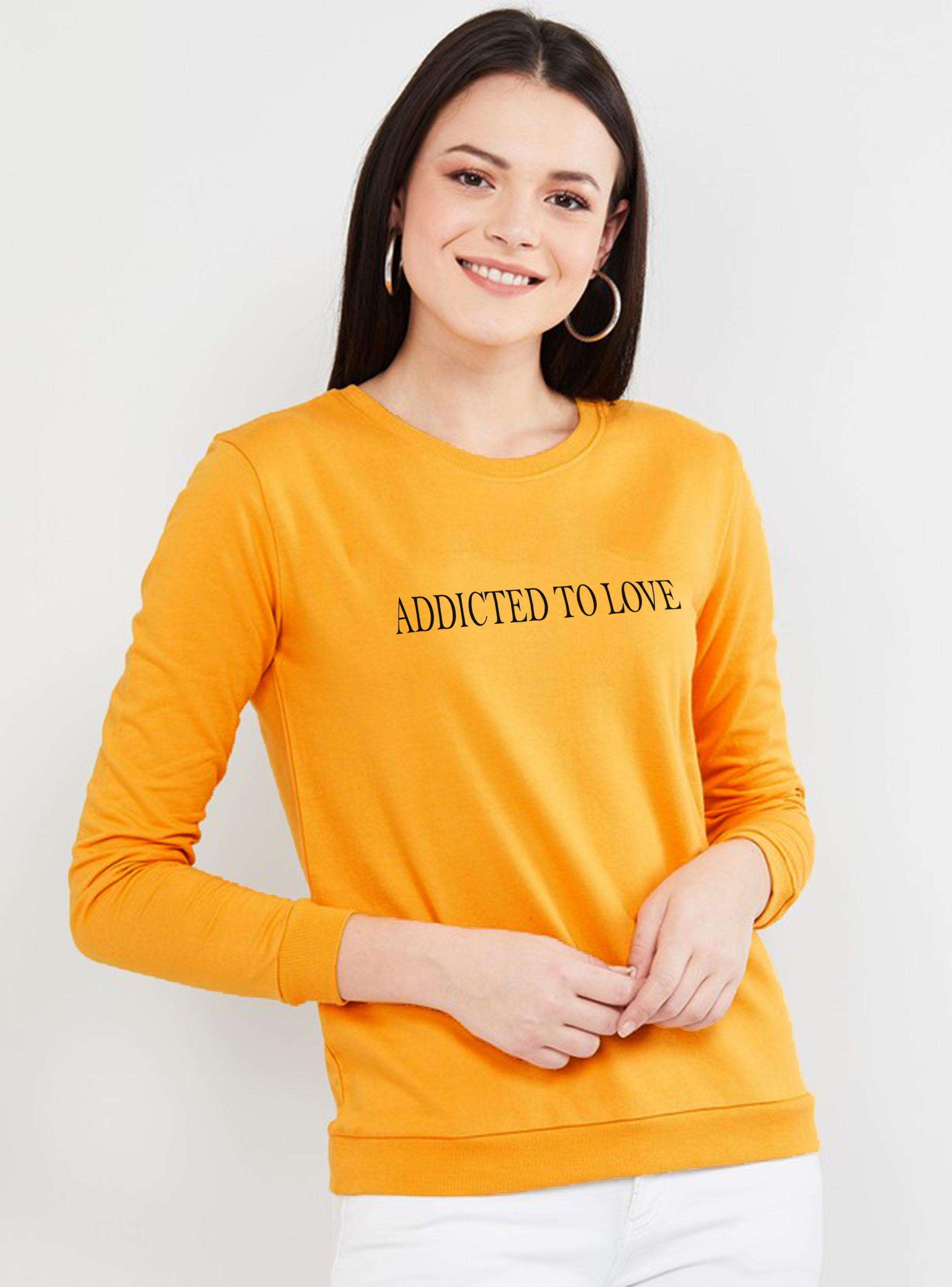 Womens Full Sleeve Printed Sweatshirt - Young Trendz