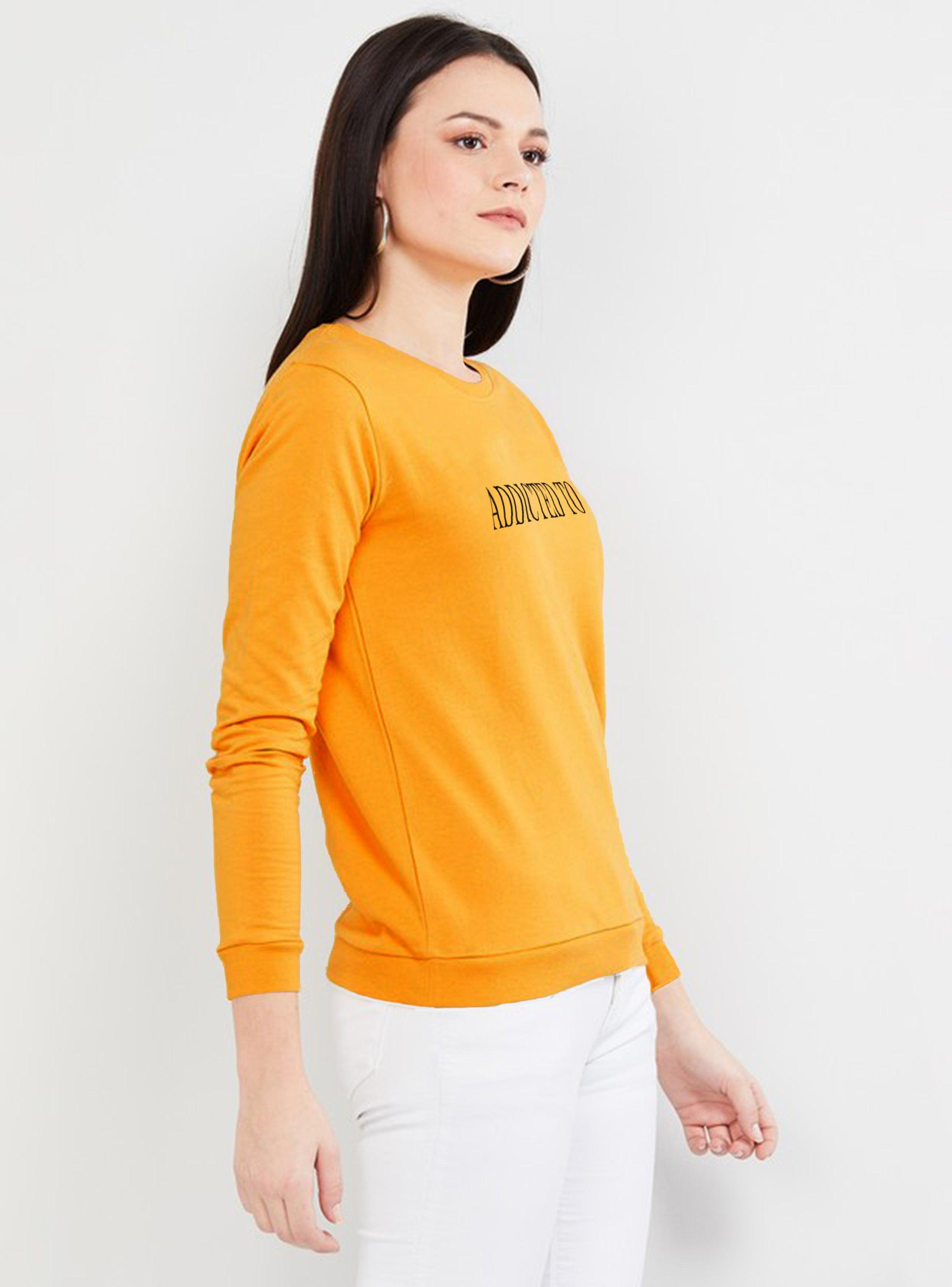 Womens Full Sleeve Printed Sweatshirt - Young Trendz