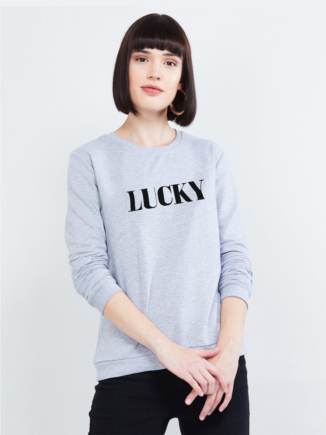Womens Full Sleeve Printed Sweatshirt - Young Trendz