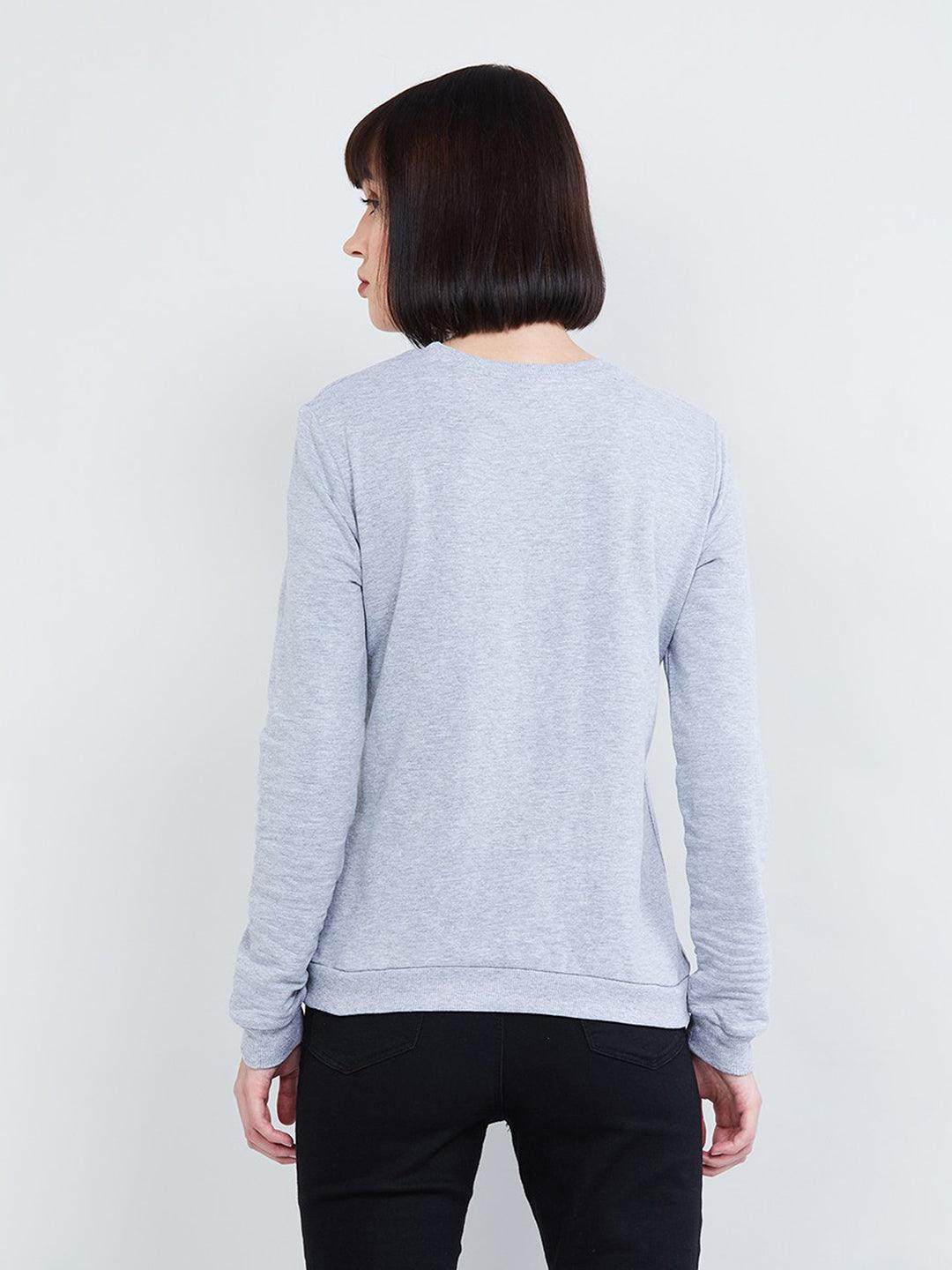 Womens Full Sleeve Printed Sweatshirt - Young Trendz