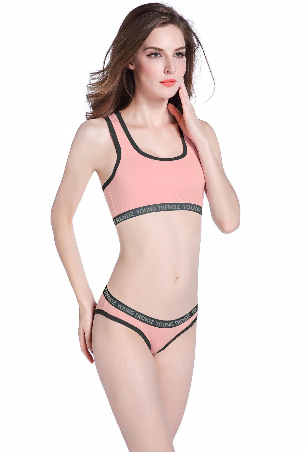 Young Trendz Womens YT Elastic Combo Lingerie Set - Young Trendz