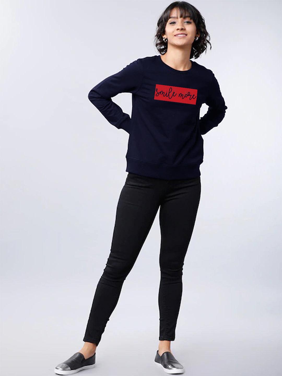 Womens Full Sleeve Printed Sweatshirt - Young Trendz
