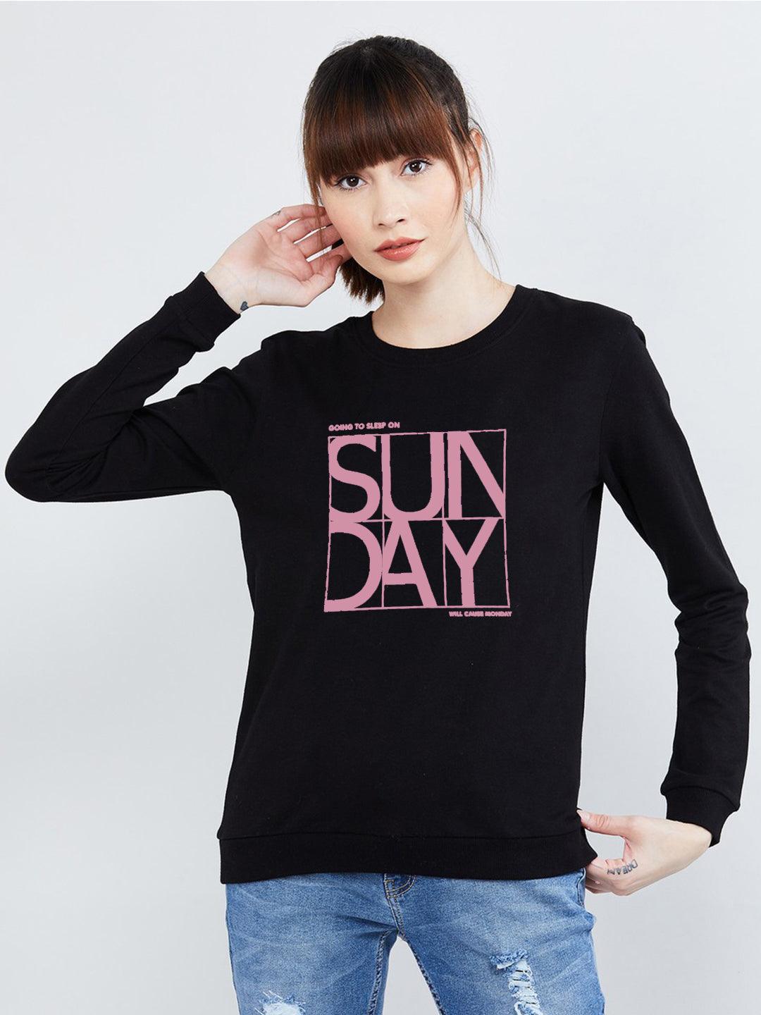 Womens Full Sleeve Printed Sweatshirt - Young Trendz