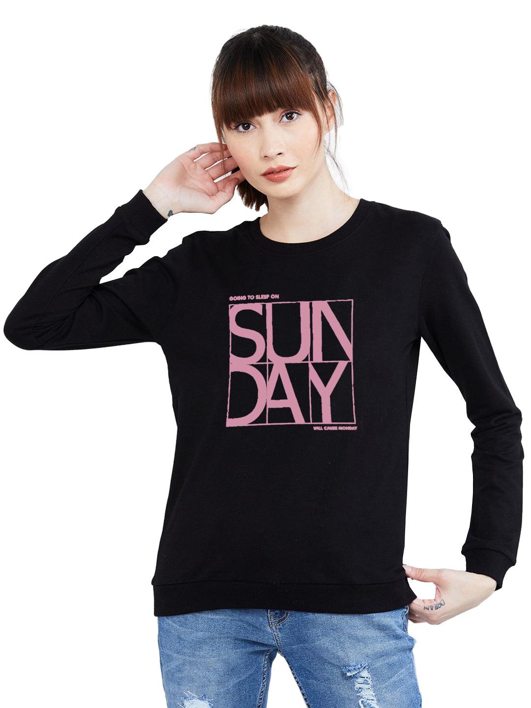 Womens Full Sleeve Printed Sweatshirt - Young Trendz