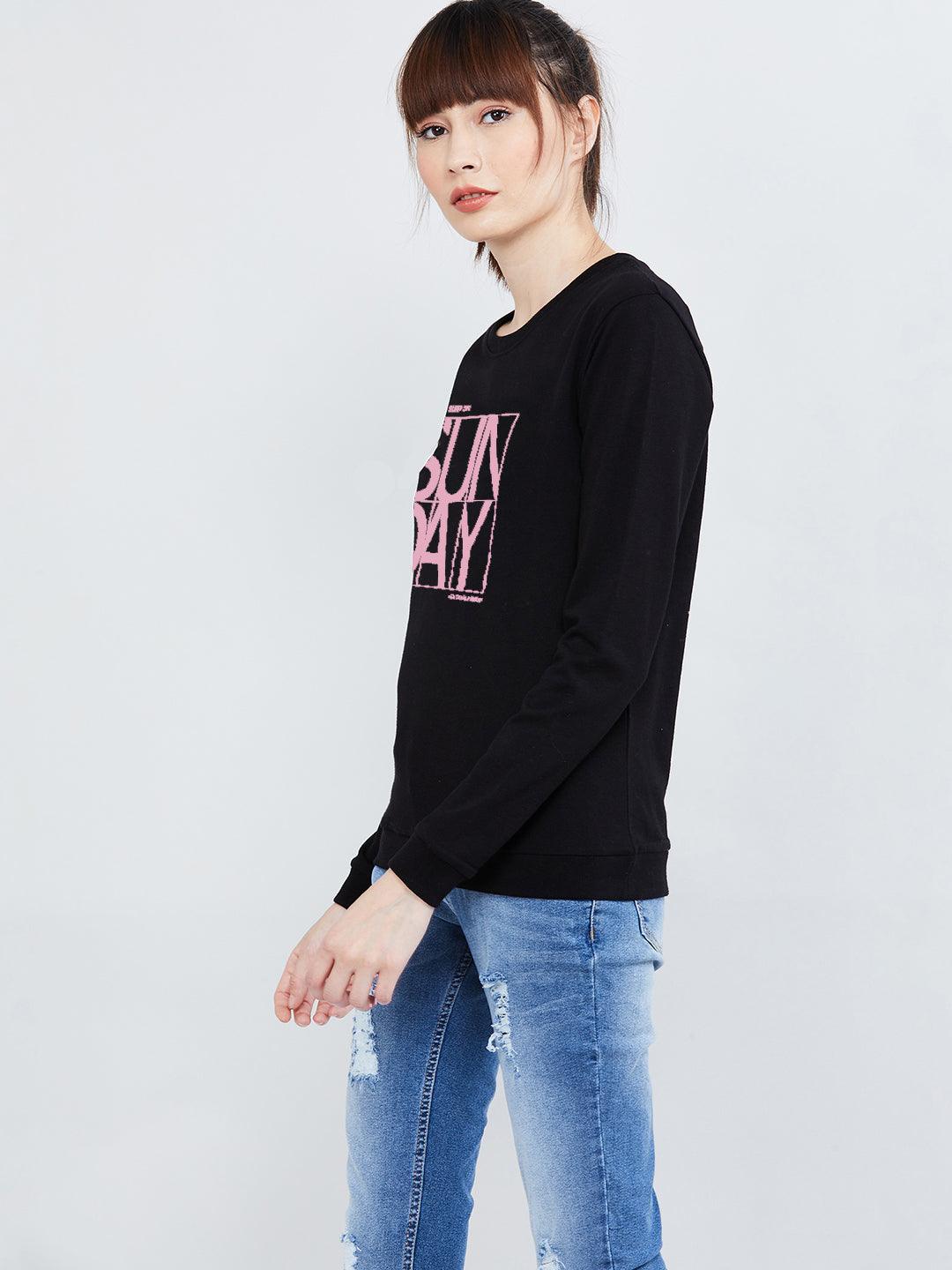 Womens Full Sleeve Printed Sweatshirt - Young Trendz