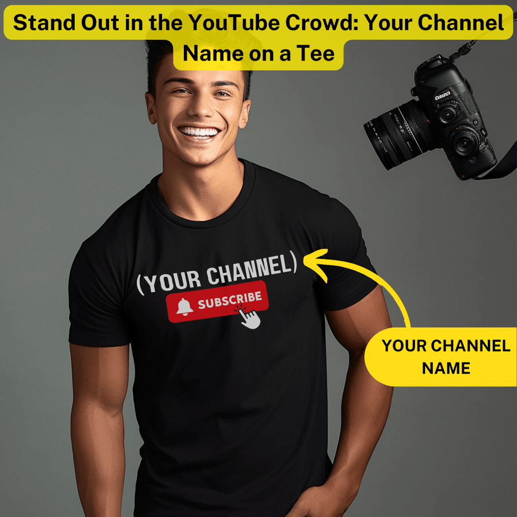 Boost Your YouTube Channel's Branding with a Custom 'Subscribe' T-Shirt - Young Trendz