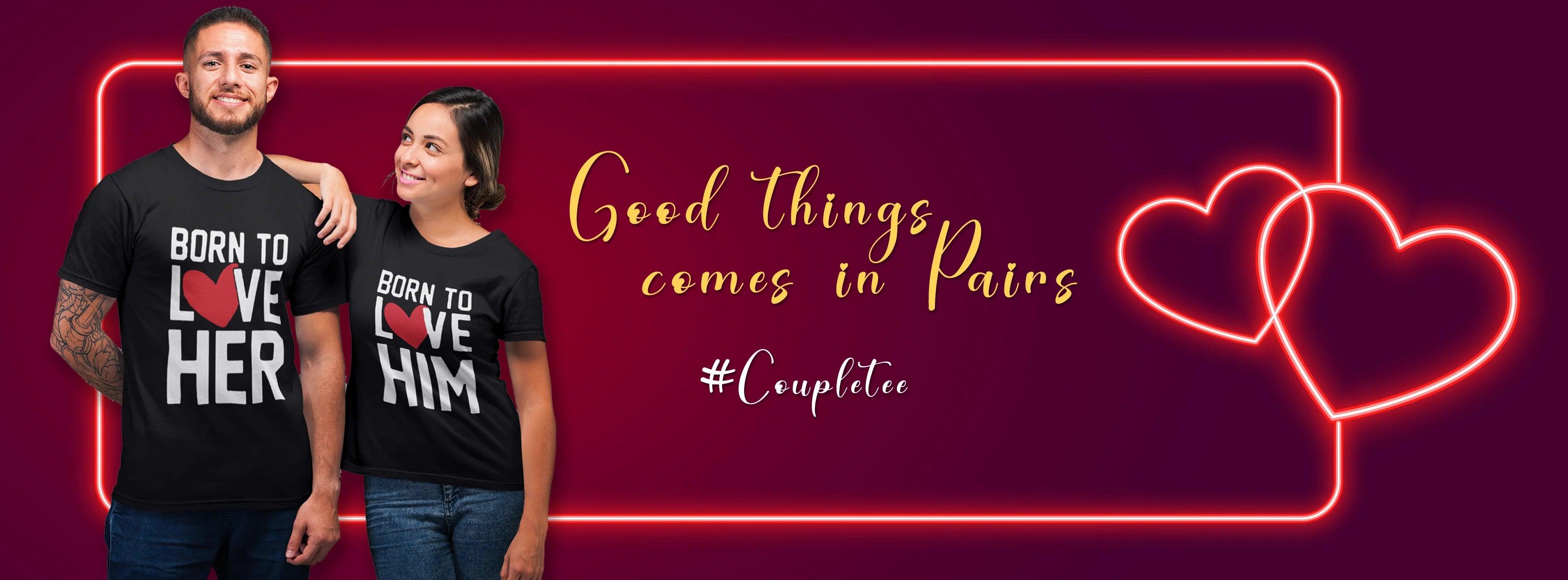 Elevate Your Love Story with Young Trendz Couple T-Shirts - Young Trendz