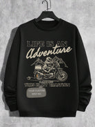 Rider's Pride: High-Quality Biker Unisex Sweatshirts with Custom Number Plate - Young Trendz