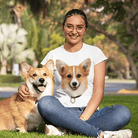 Personalized Unisex T-Shirt With Your Pet’s Photo and Name - Young Trendz