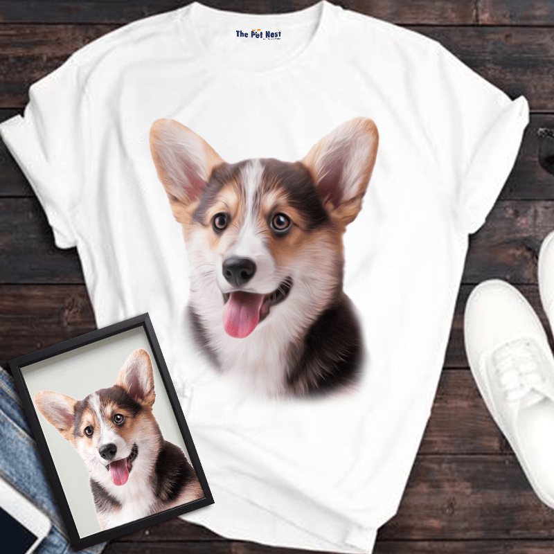 Personalized Unisex T-Shirt With Your Pet’s Photo and Name - Young Trendz