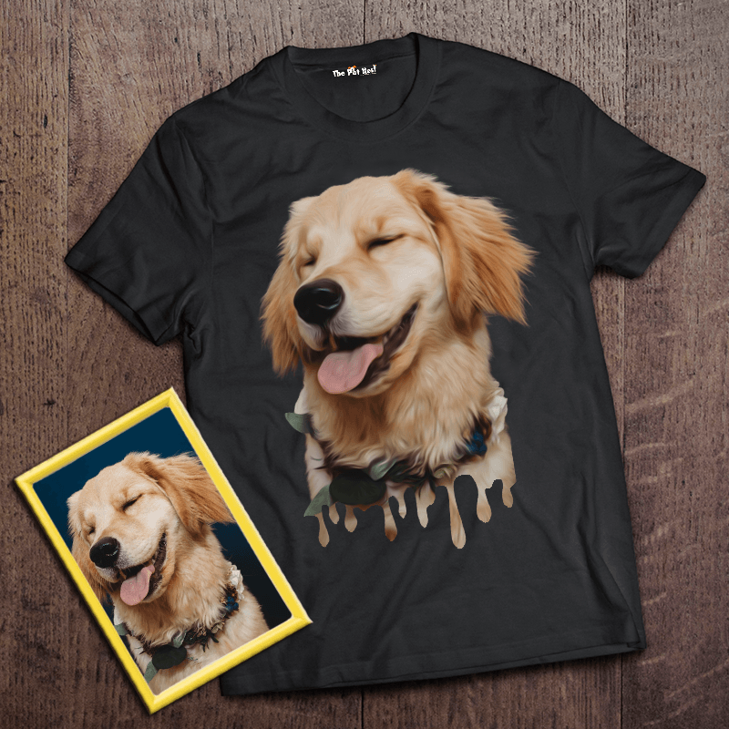 Personalized Unisex T-Shirt With Your Pet’s Photo and Name - Young Trendz