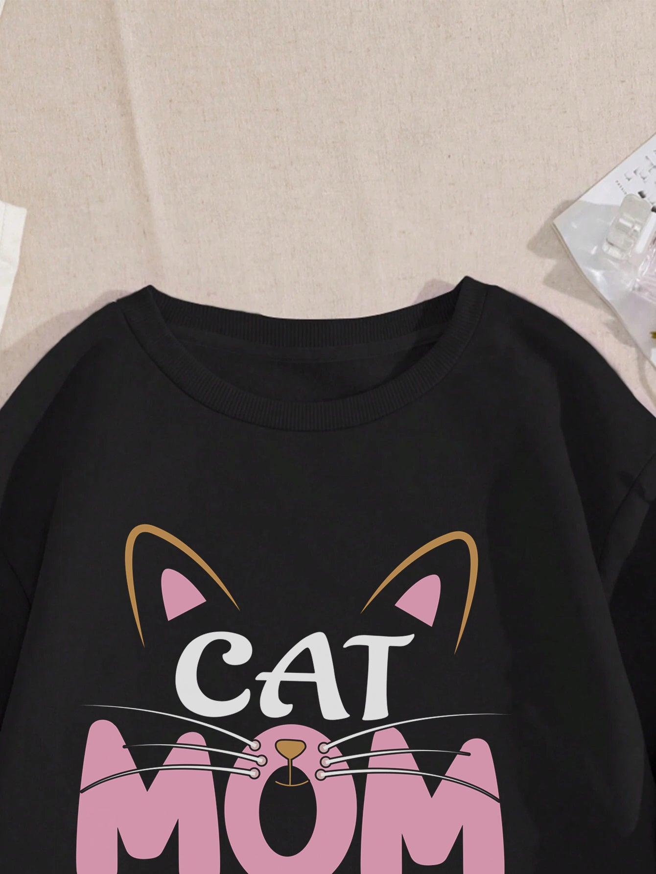 Pawsitively Adorable: Cat Lovers' Printed Unisex Sweatshirt – Cozy Up in Feline Fashion! - Young Trendz