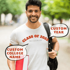 Custom 'Class of [Custom Year]' Cotton T-Shirt – Your Year, Your Crew, Your Shirts - Young Trendz