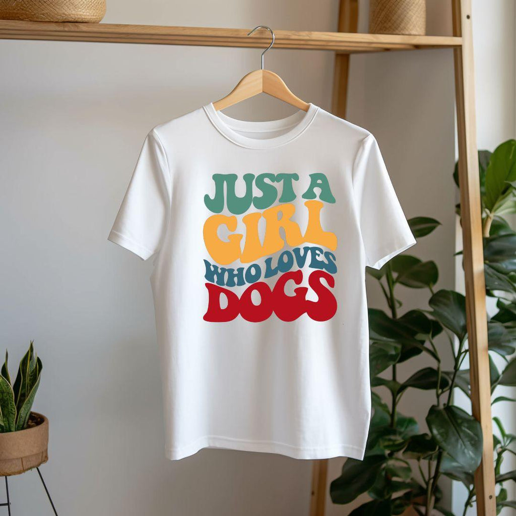 Girl who Loves Dogs Printed T-shirt for Men & Women - Young Trendz