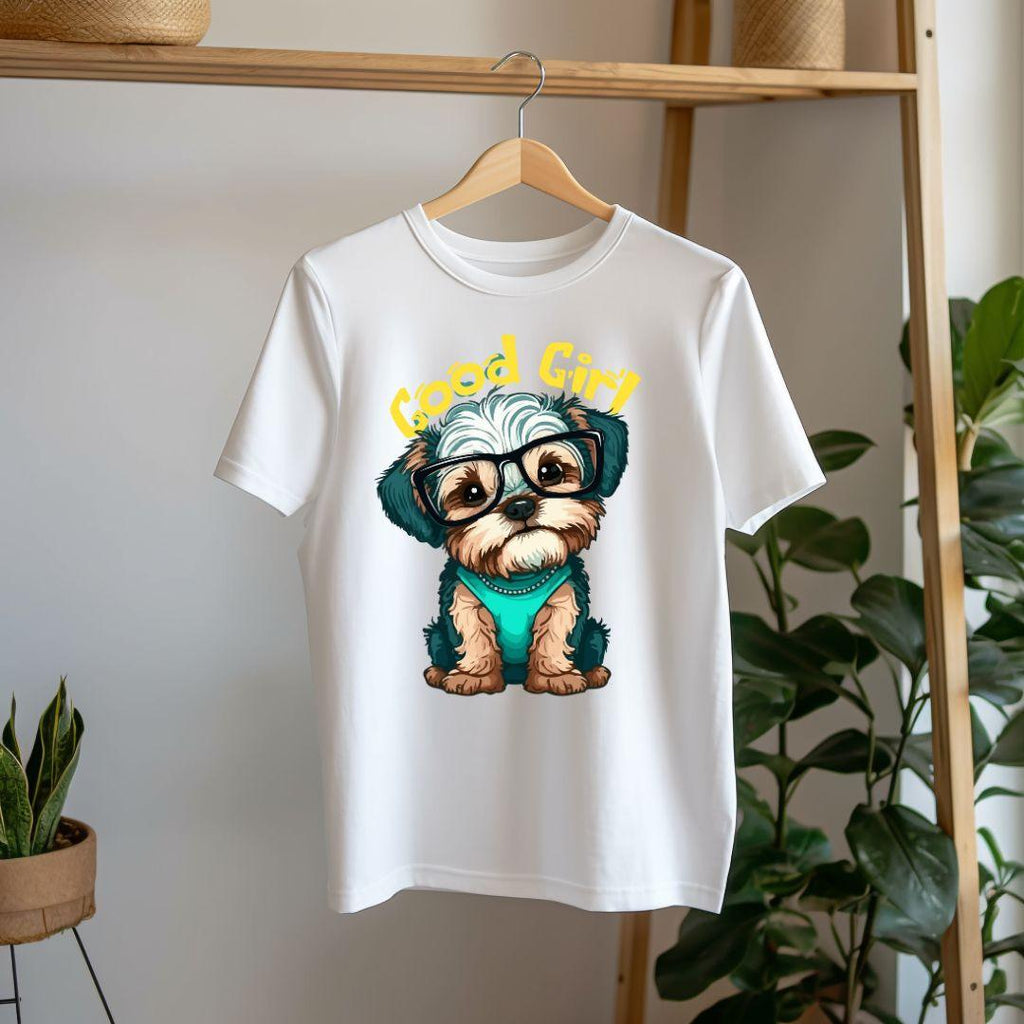 Cute Dog - Good Girl Printed T-shirt for Men & Women - Young Trendz