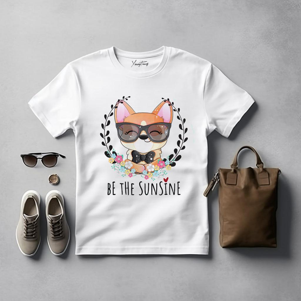 Charismatic & Chic - Women's Printed Round Neck Tees Collection - Young Trendz