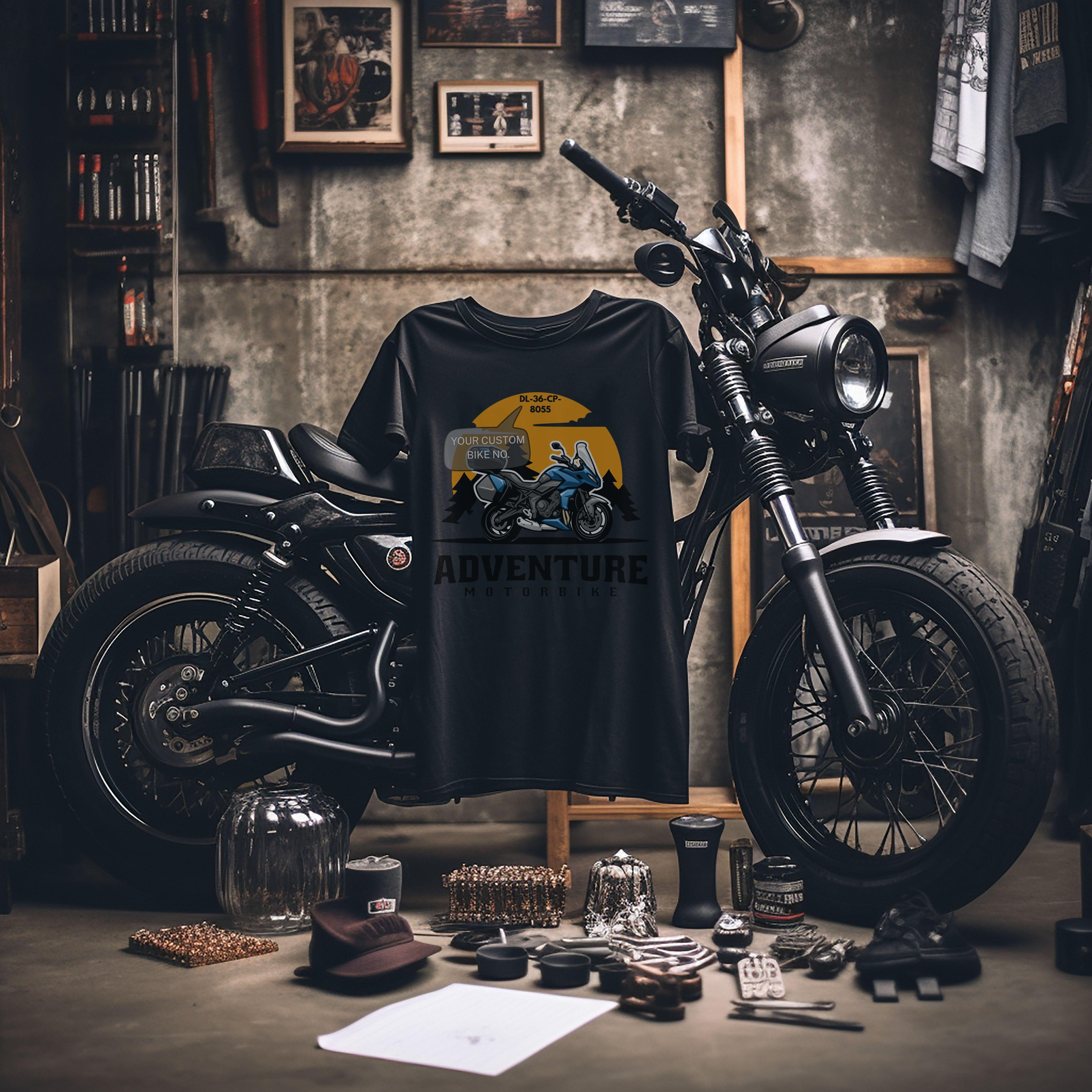 Rider's Pride: High-Quality Biker T-Shirts with Custom Number Plate - Young Trendz