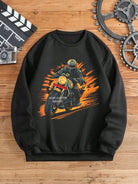 Rider's Pride: High-Quality Biker Unisex Sweatshirts with Custom Number Plate - Young Trendz