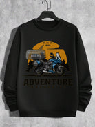 Rider's Pride: High-Quality Biker Unisex Sweatshirts with Custom Number Plate - Young Trendz