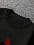 Rider's Pride: High-Quality Biker Unisex Sweatshirts with Custom Number Plate - Young Trendz