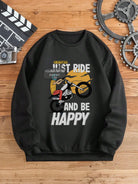 Rider's Pride: High-Quality Biker Unisex Sweatshirts with Custom Number Plate - Young Trendz