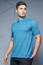 Textures Knit Zip Polo - Comfort Fit Tee - Young Trendz