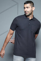 Pocket Perfection: Trendy Solid Plain Polo Tee – High-Volume Style for Every Wardrobe! - Young Trendz