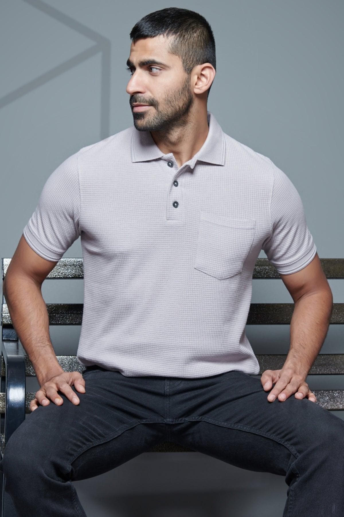 Pocket Perfection: Trendy Solid Plain Polo Tee – High-Volume Style for Every Wardrobe! - Young Trendz