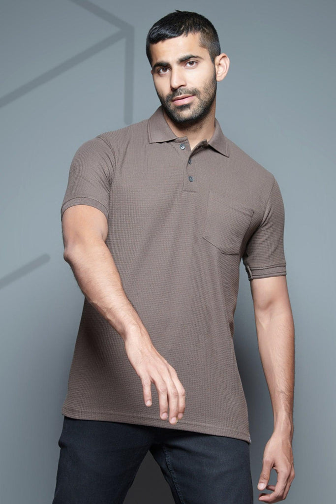 Pocket Perfection: Trendy Solid Plain Polo Tee – High-Volume Style for Every Wardrobe! - Young Trendz