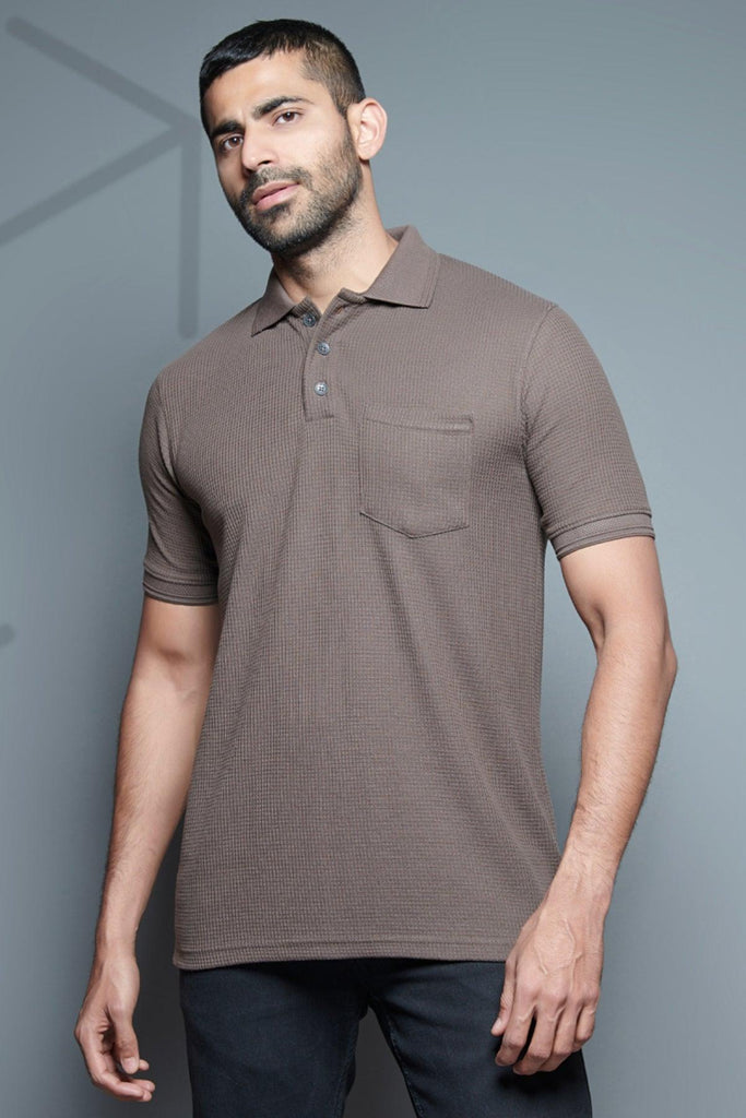 Pocket Perfection: Trendy Solid Plain Polo Tee – High-Volume Style for Every Wardrobe! - Young Trendz