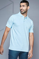 Sophisticated Polo - Premium Textured Knit Tailored Fit Tee - Young Trendz