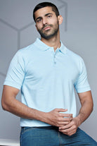 Sophisticated Polo - Premium Textured Knit Tailored Fit Tee - Young Trendz