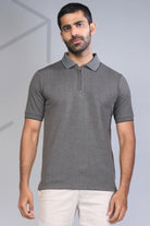 Classic Zip-Front Polo Tee in Trendy Hues for Effortless Style! - Young Trendz