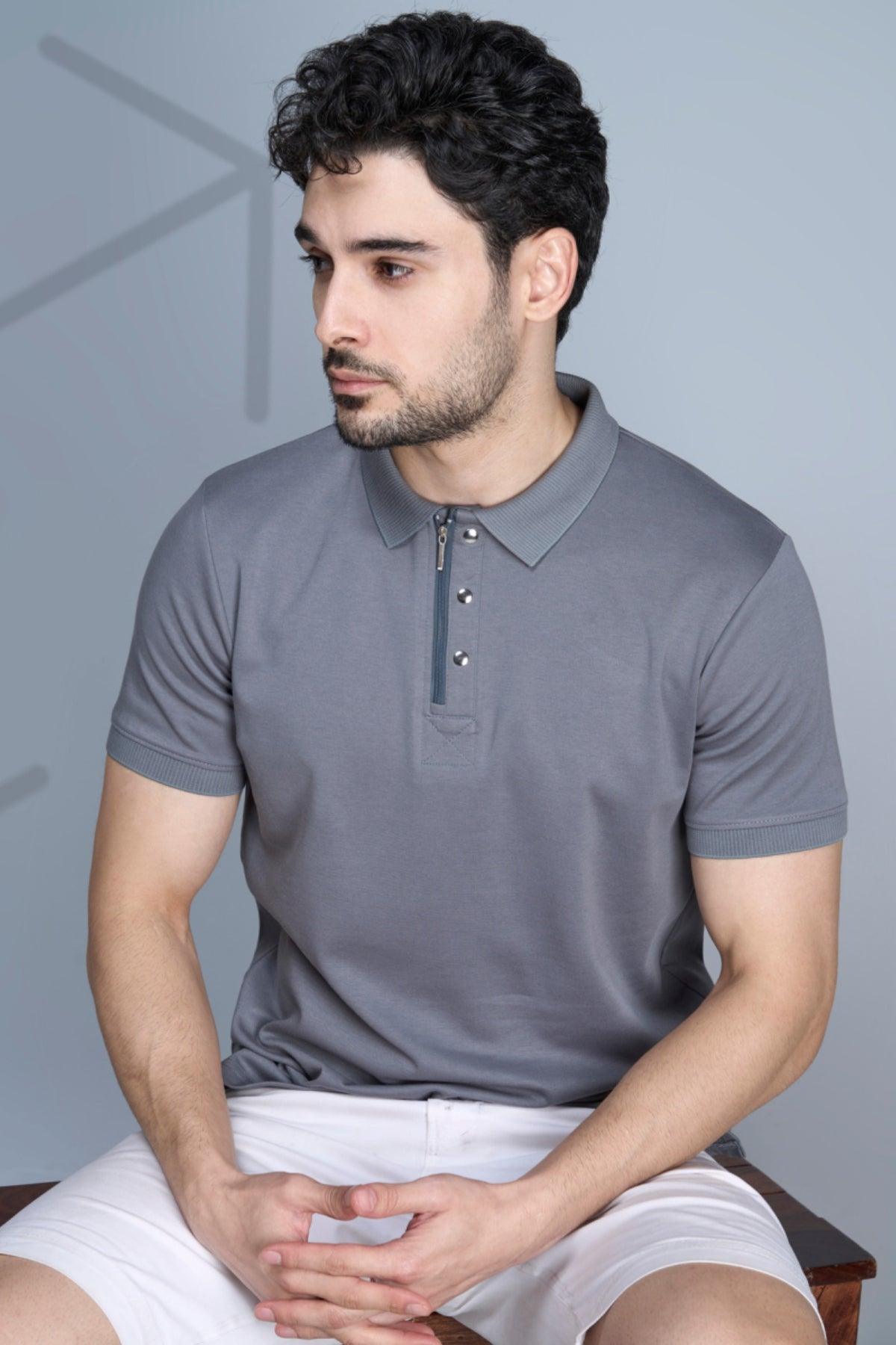 Essential Elegance: Solid Polo Tees for Effortless Style! - Young Trendz