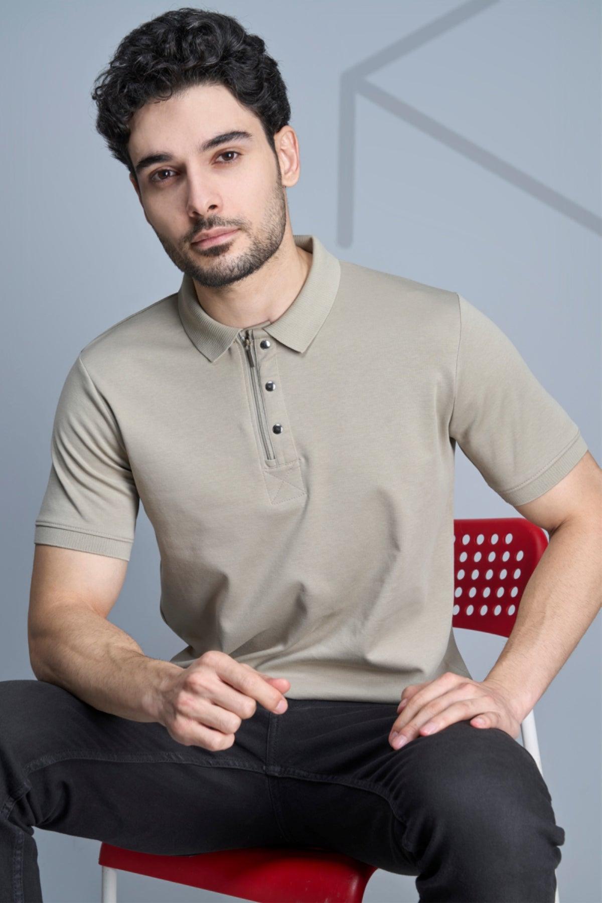 Essential Elegance: Solid Polo Tees for Effortless Style! - Young Trendz