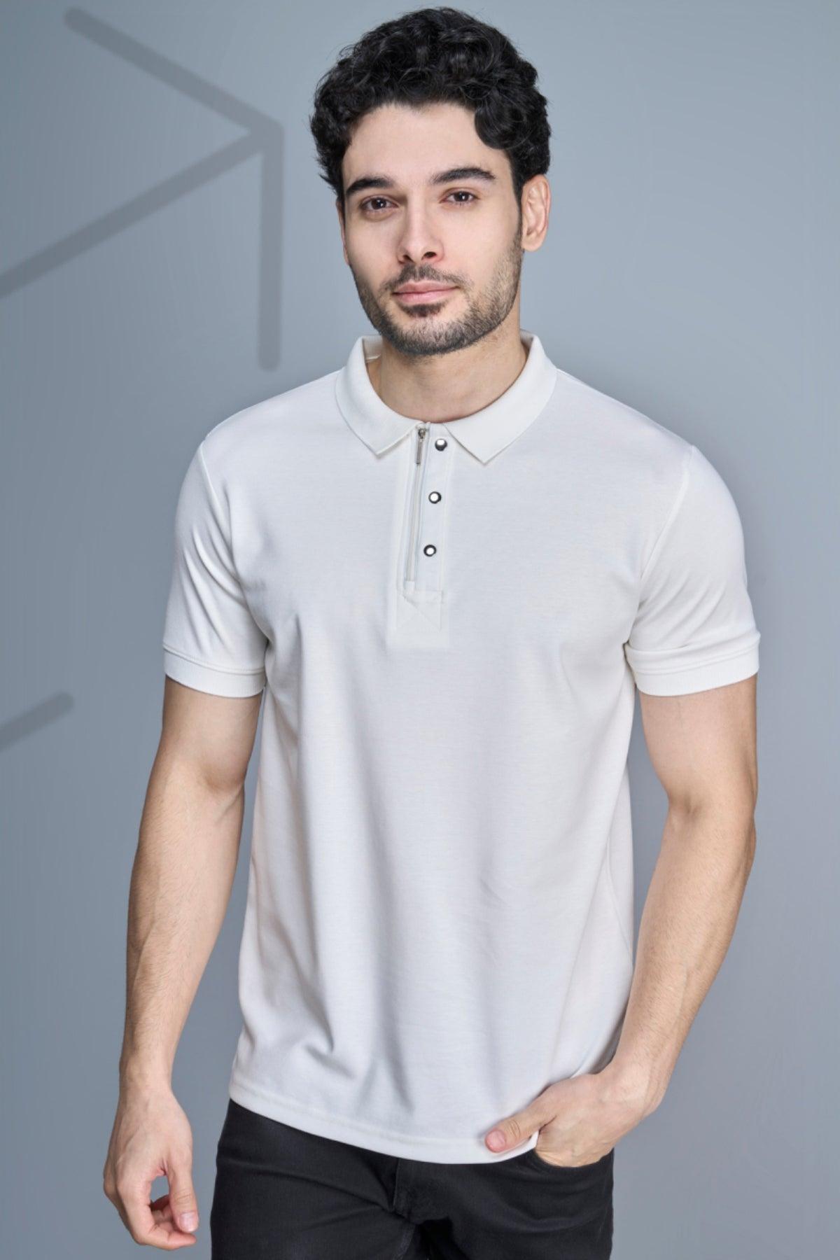 Essential Elegance: Solid Polo Tees for Effortless Style! - Young Trendz