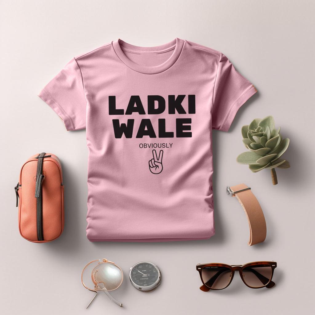 Trendy Marriage-Themed Printed T-Shirts for Women - (Pink) - Young Trendz