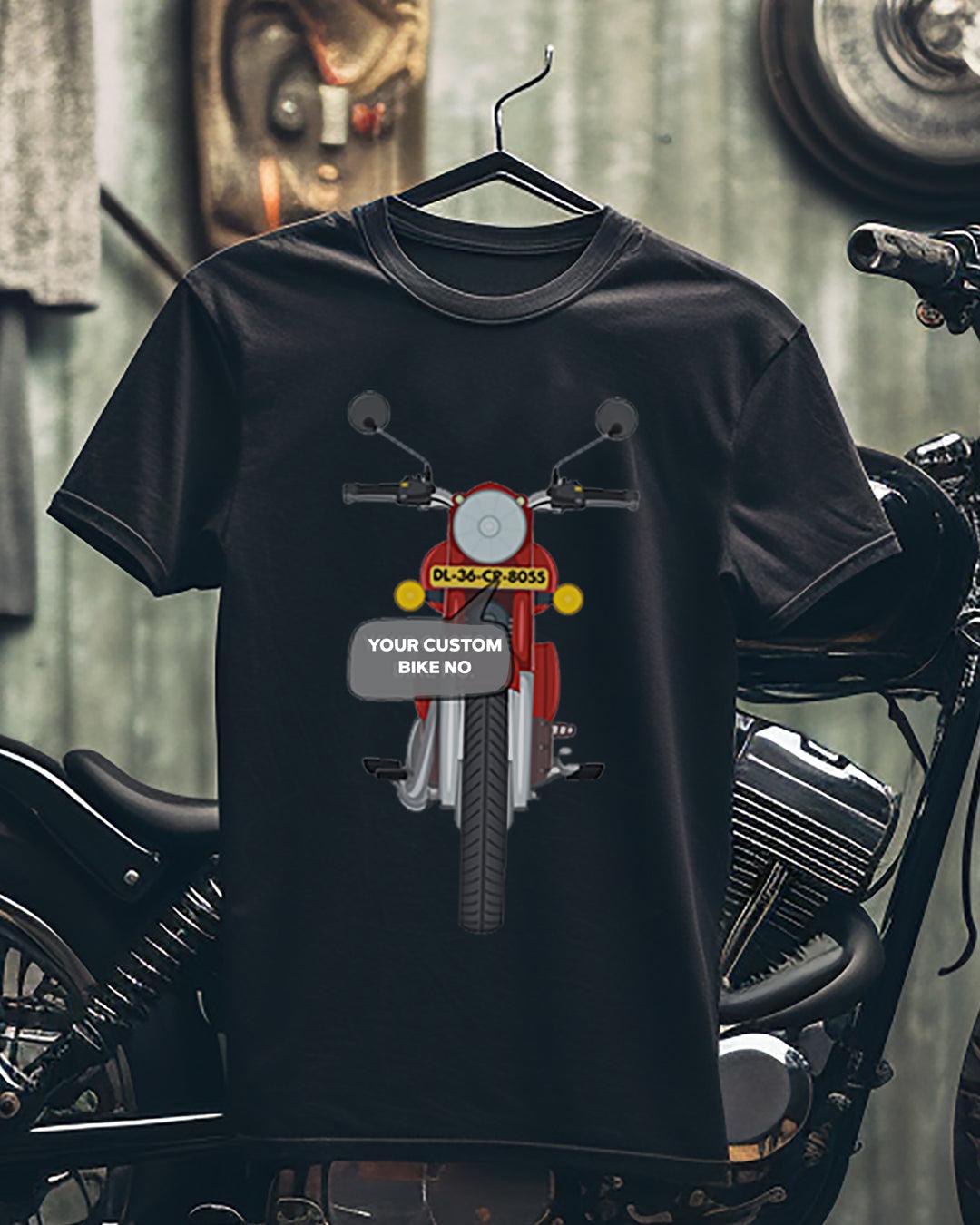 Rider's Pride: High-Quality Biker T-Shirts with Custom Number Plate - Young Trendz