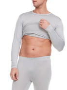 Warmth Redefined: Men's Thermal Tops for Every Adventure! - (Grey) - Young Trendz