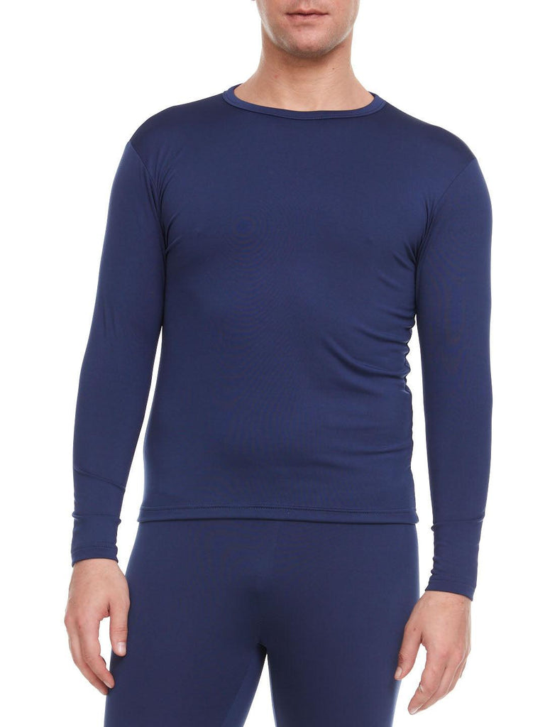 Warmth Redefined: Men's Thermal Tops for Every Adventure! - (Navy) - Young Trendz