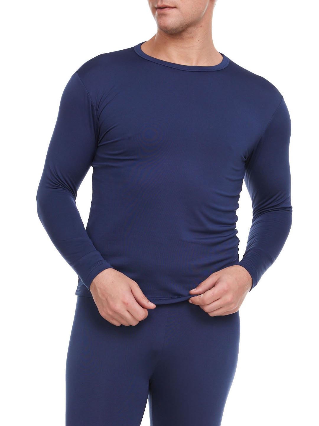 Warmth Redefined: Men's Thermal Tops for Every Adventure! - (Navy) - Young Trendz