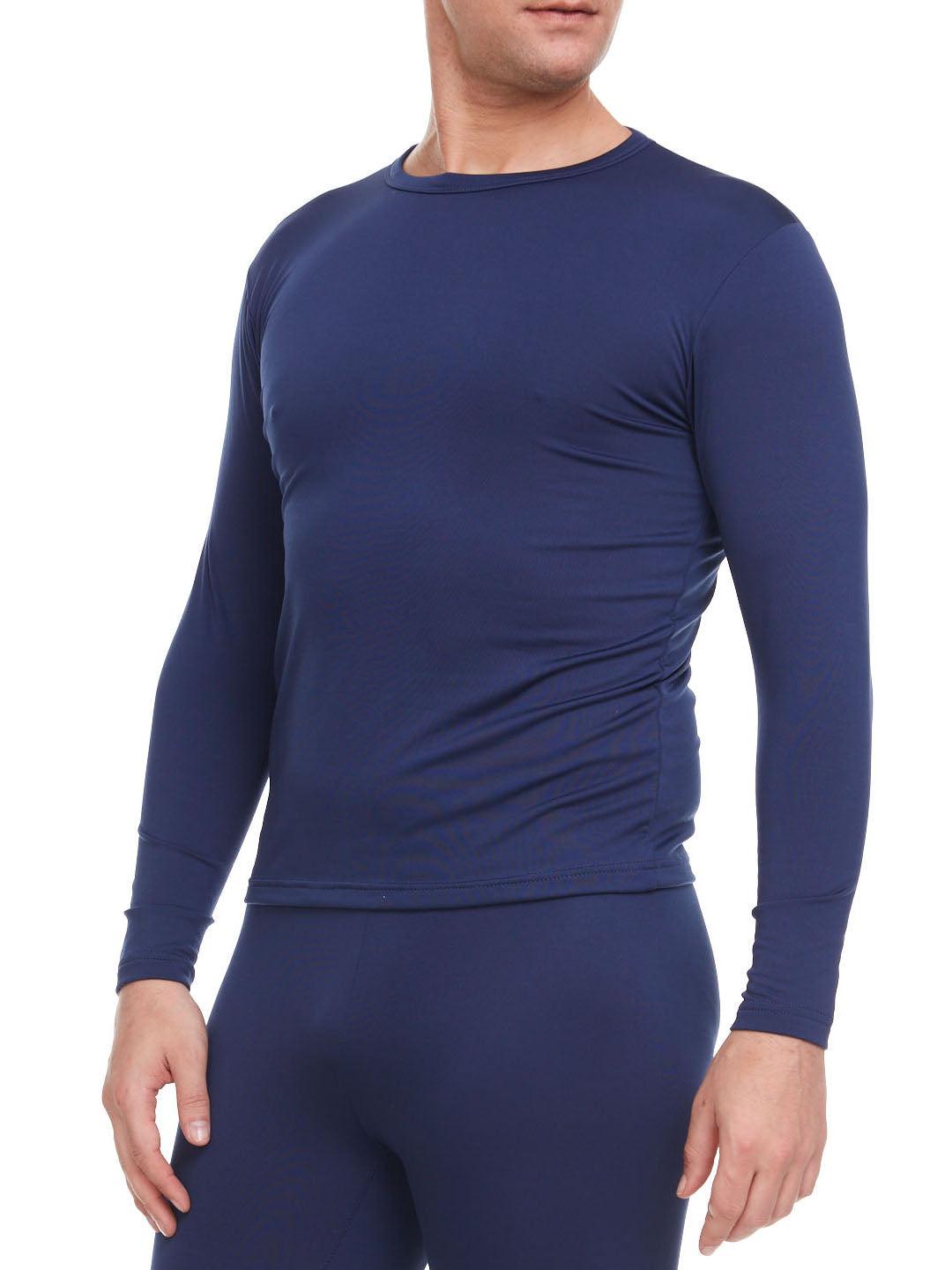 Warmth Redefined: Men's Thermal Tops for Every Adventure! - (Navy) - Young Trendz