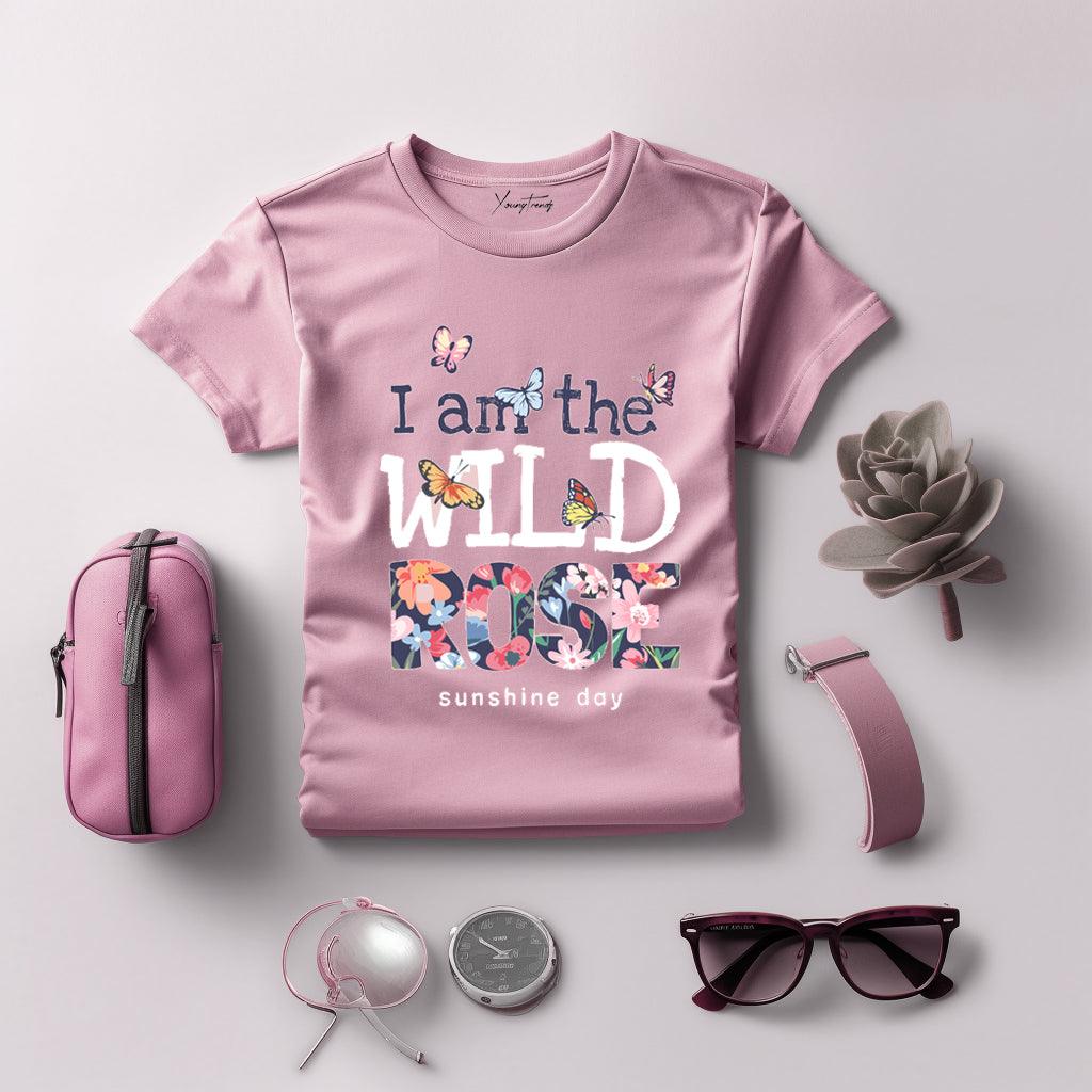 Charismatic & Chic - Women's Printed Round Neck Tees Collection - Young Trendz