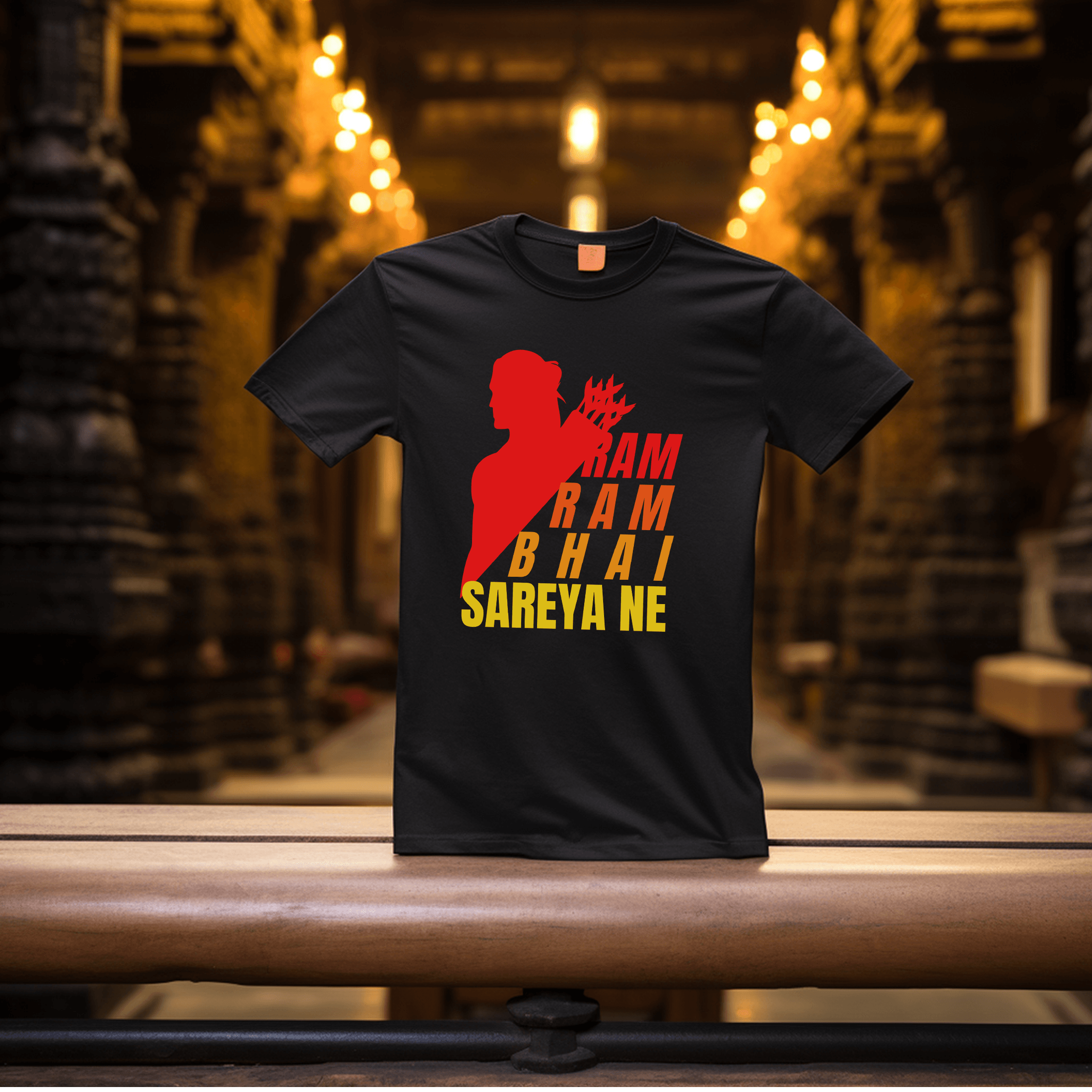 Positive Vibes: Ram Ram Sariye ne Devotion Shirt - Young Trendz