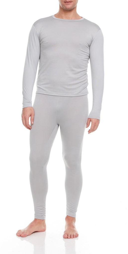 Winter Essentials: Trendy Men's Thermal Wear Sets -(Grey) - Young Trendz