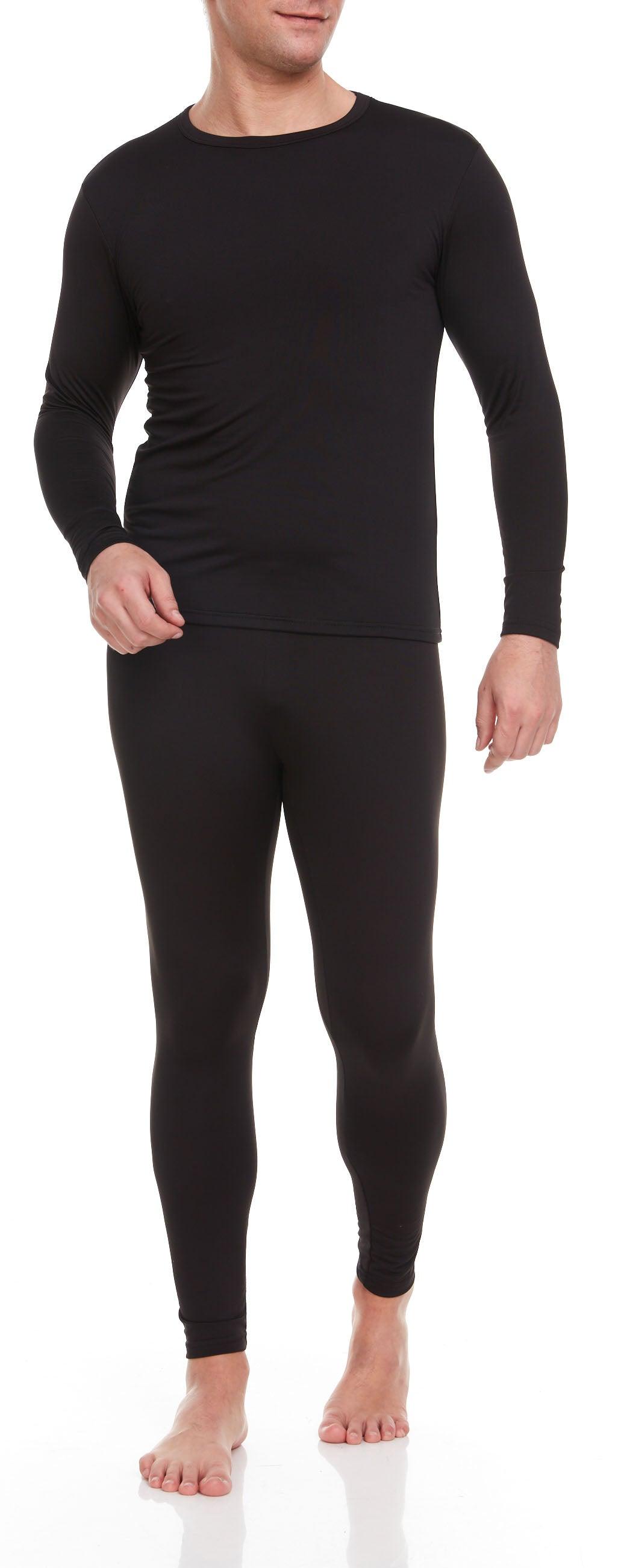 Winter Essentials: Trendy Men's Thermal Wear Sets -(Black) - Young Trendz