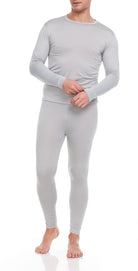 Double the Warmth: Men's 2 Combo Thermal Sets for Ultimate Comfort - (Grey,Black) - Young Trendz