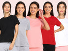 Young Trendz Womens Regular Fit Combo Solid Tshirt - Young Trendz