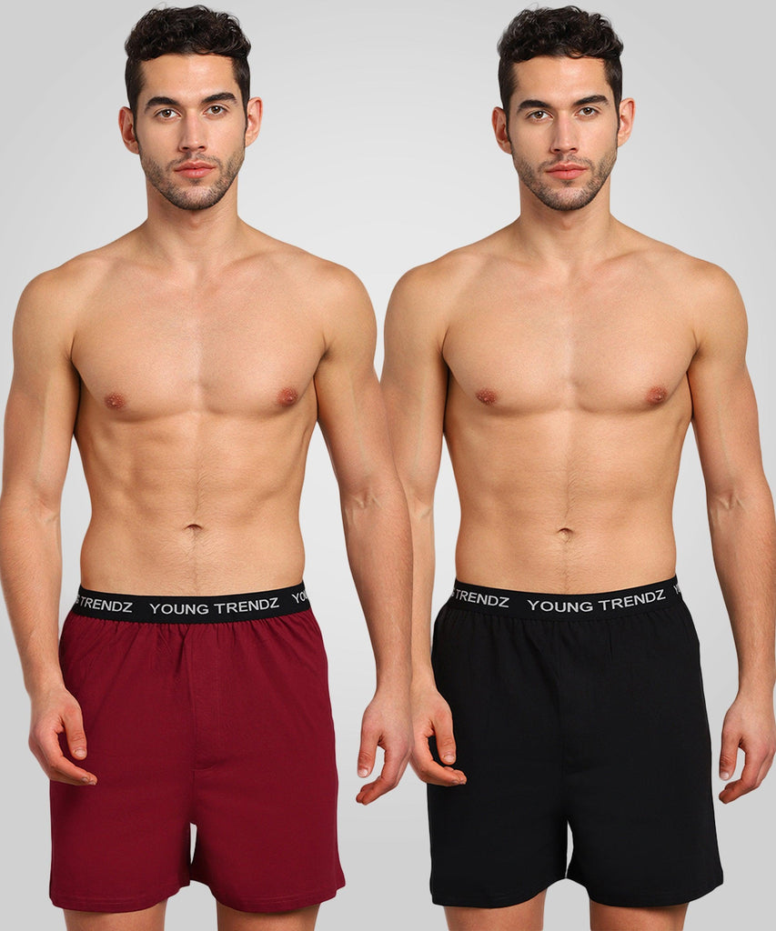Men's Outer Elastic Combo Boxer - Young Trendz