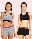 Girls Love Elastic Combo Boyshorts(Pack of 2) - Young Trendz